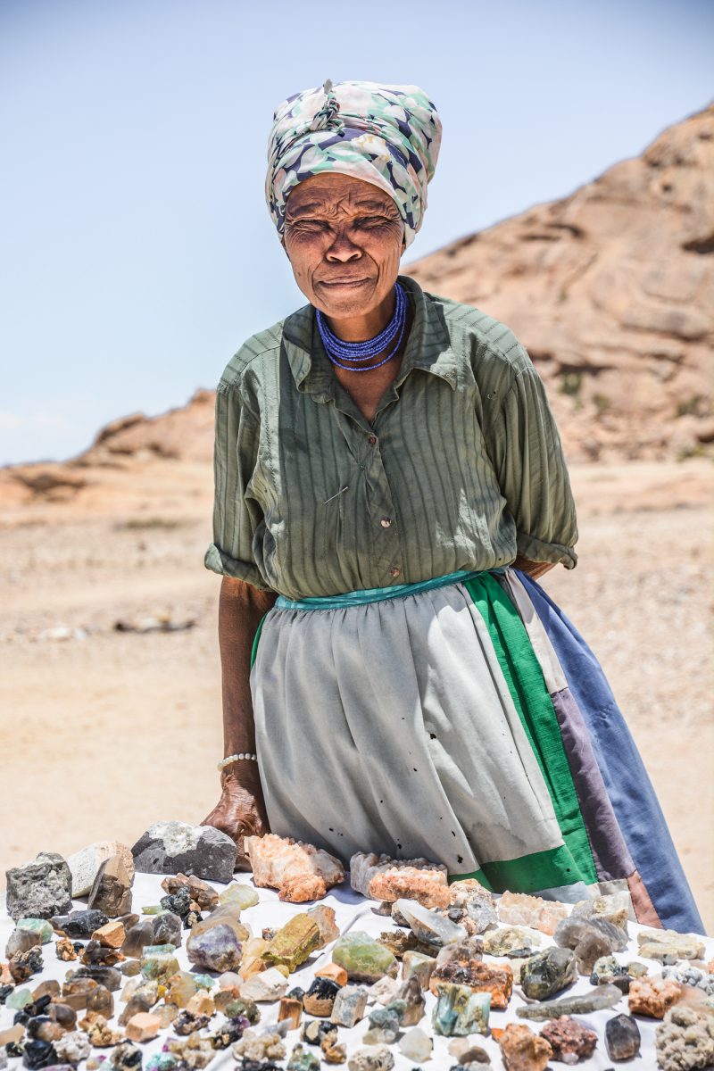 Precious stones trader, Namibia 2016